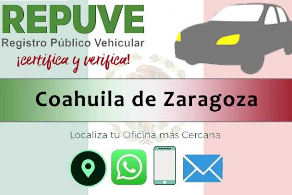 Consultar REPUVE Coahuila de Zaragoza